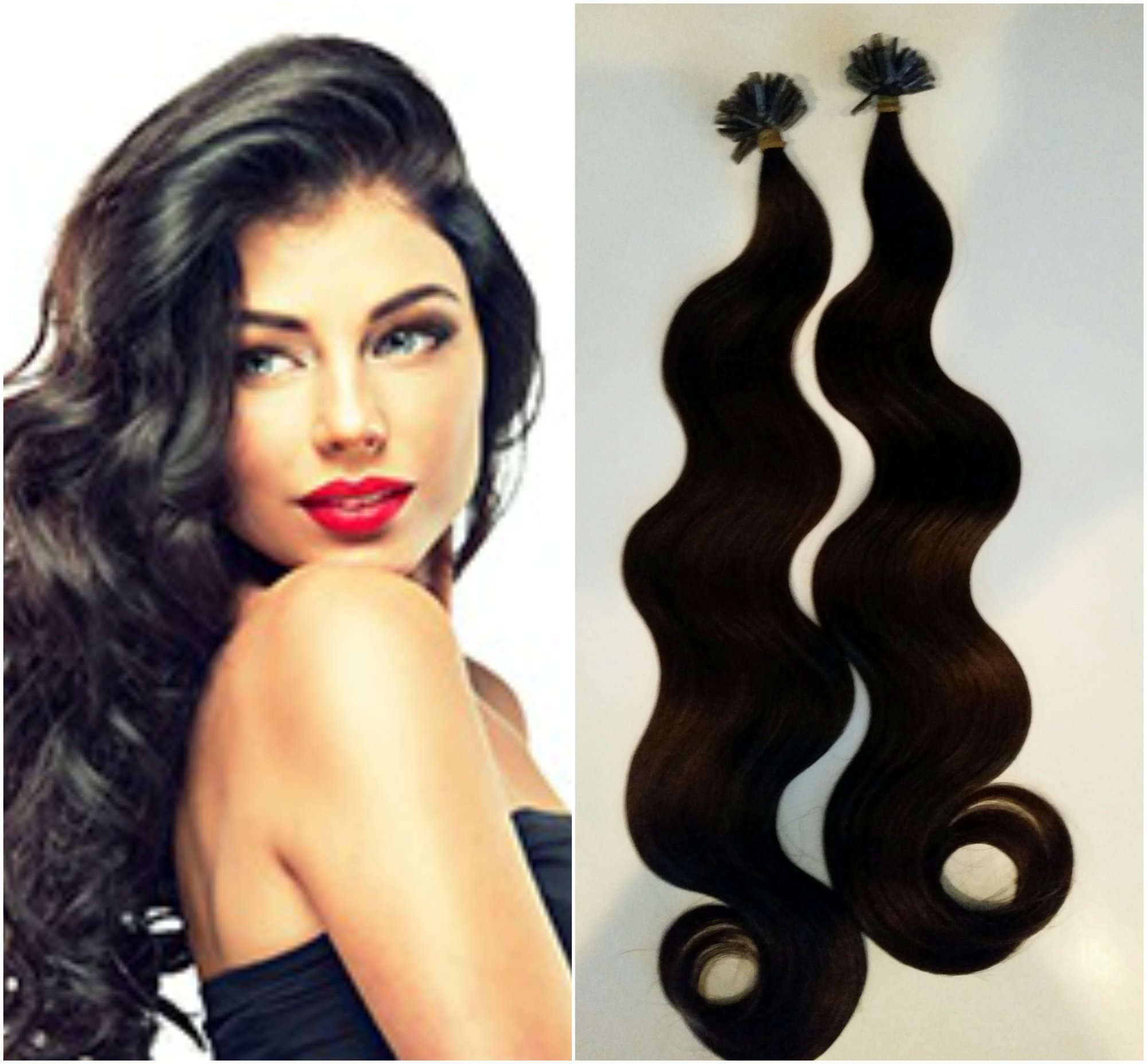 (image for) European Remy U-Tip 18" AAA Grade Natural Body 50 Strands 0.65Gr.