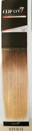Ombre Clip-In Extensions 7 Piece Full Set Color #3T/613B