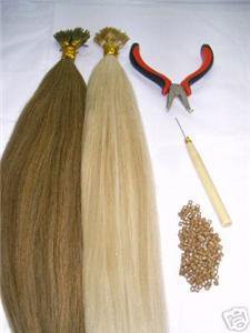 I-Tip Micro Links Hair Extension Kit 18" Silky European Remy